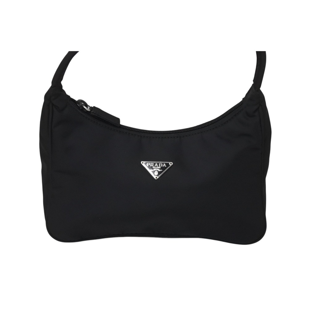 Prada handbag Shoulder Hobo One triangle logo bag black Hobo - Picture 1 of 10